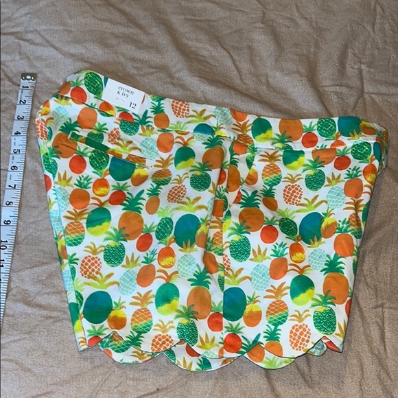Crown & Ivy Colorful Fruit Print Shorts Size 12 - Picture 6 of 8